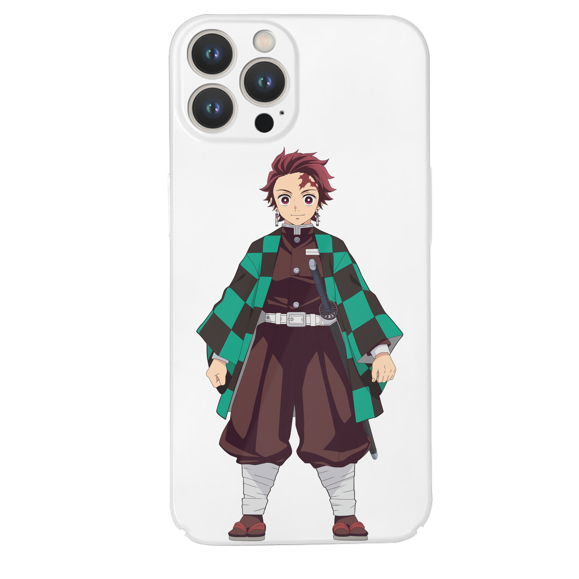（画像用） 鬼滅の刃 竈門 炭治郎／かまど たんじろう Kamado Tanjirou 【iPhone 14シリーズ対応】ハードケース